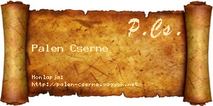 Palen Cserne névjegykártya